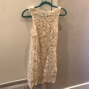 Cream lace dress